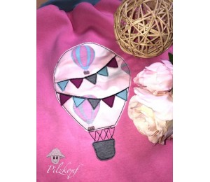 Stickserie - Ballon Liebe Fransenappli